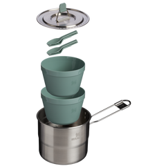 The Wildfare Go Two Bowl Cookset | 8-piece set | 1.25 QT