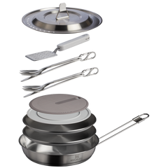 The Wildfare Pro Fry Pan Cookset 15-piece set | 1.1 QT